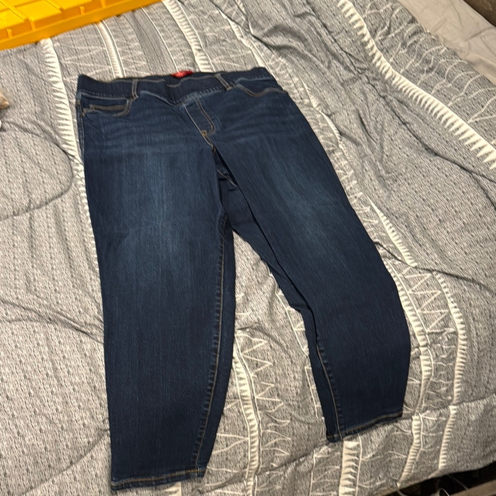 SPANX Women's Dark Blue Skinny Jeans